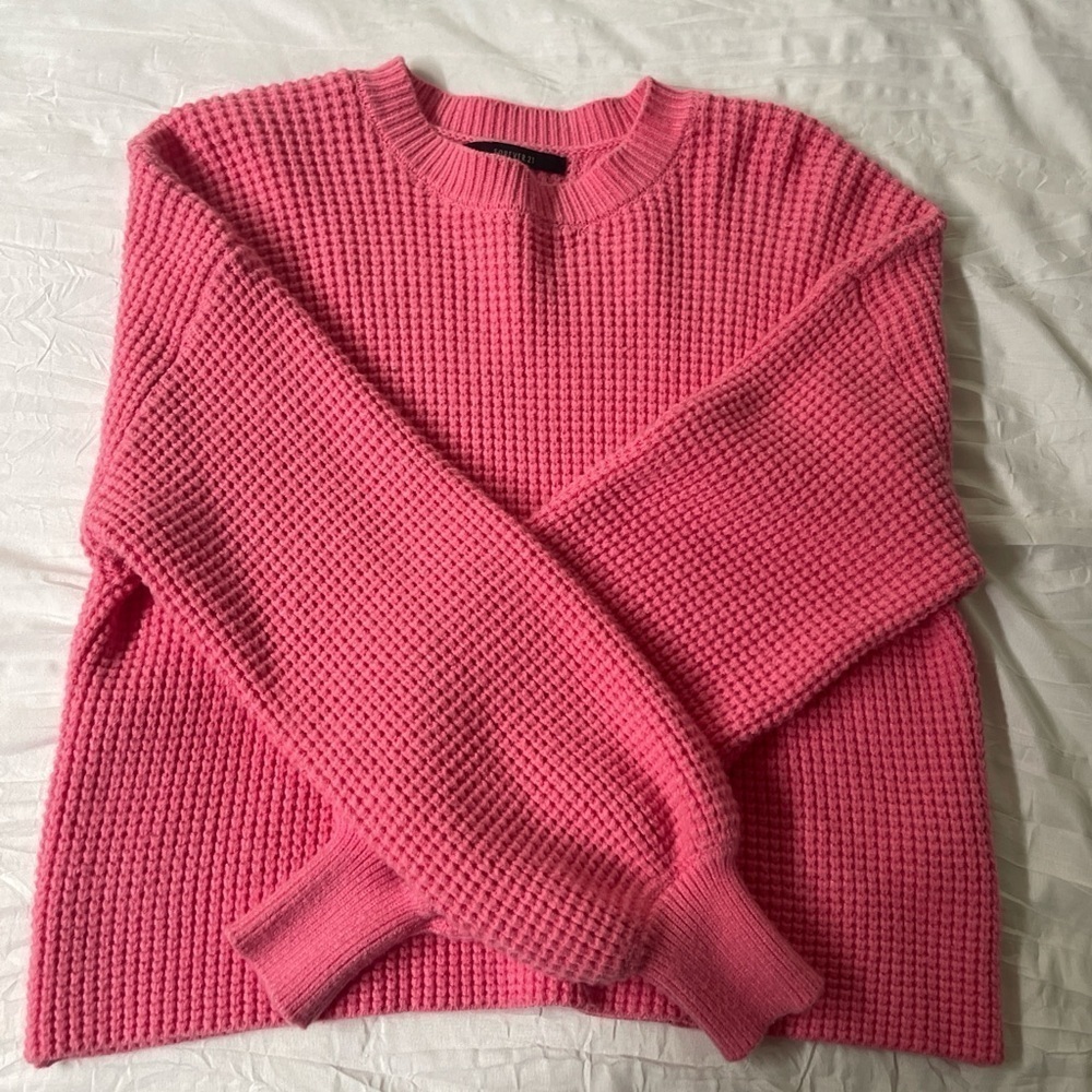 Forever 21 Pink Cropped Sweater